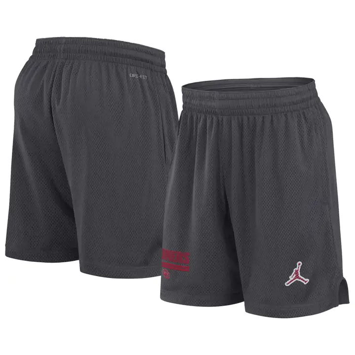 SHORT EN MAILLE DRI-FIT ANTHRACITE NCAA OKLAHOMA SOONERS 24