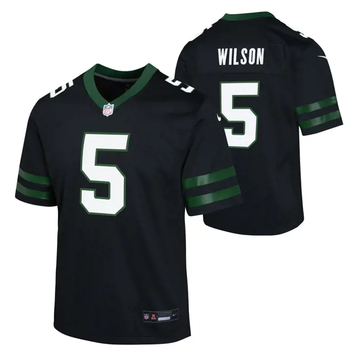 New York Jets NFL Maillot de match ALT pour jeune BLK Garrett Wilson