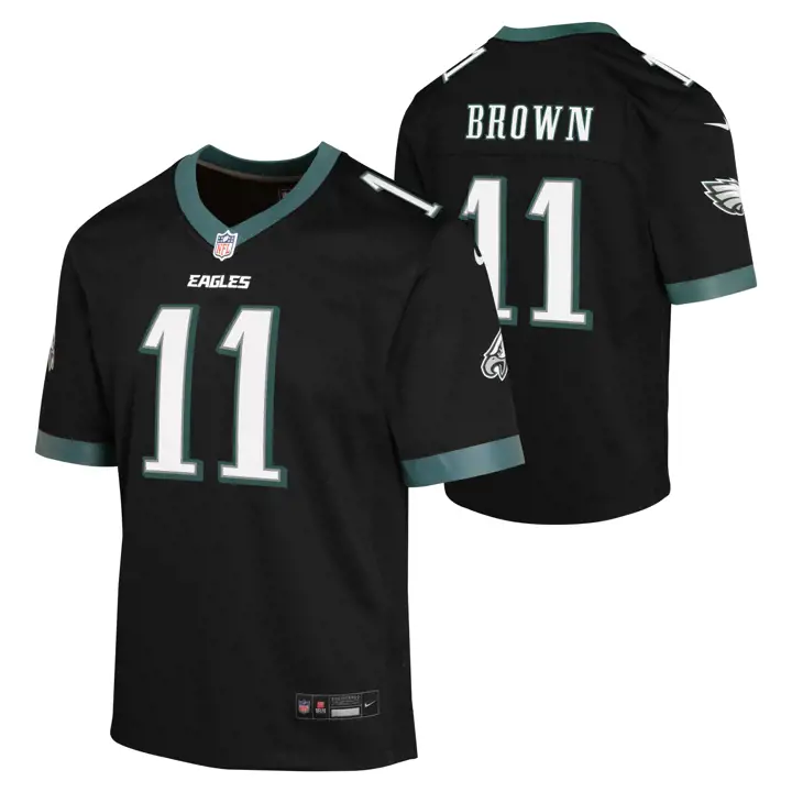 Maillot NFL Philadelphia Eagles Jeune ALT Game Noir AJ Brown