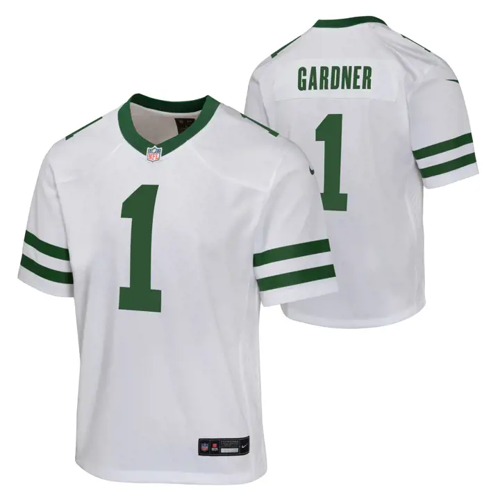 Maillot de match NFL New York Jets pour jeune - Blanc - Sauce Gardner