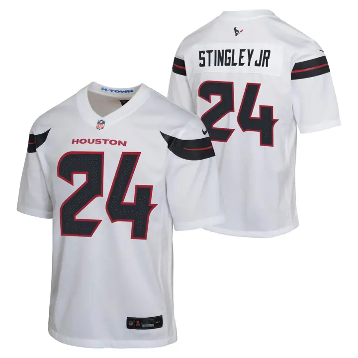 Maillot de match NFL Houston Texans blanc pour jeunes WHT Derek Stingle