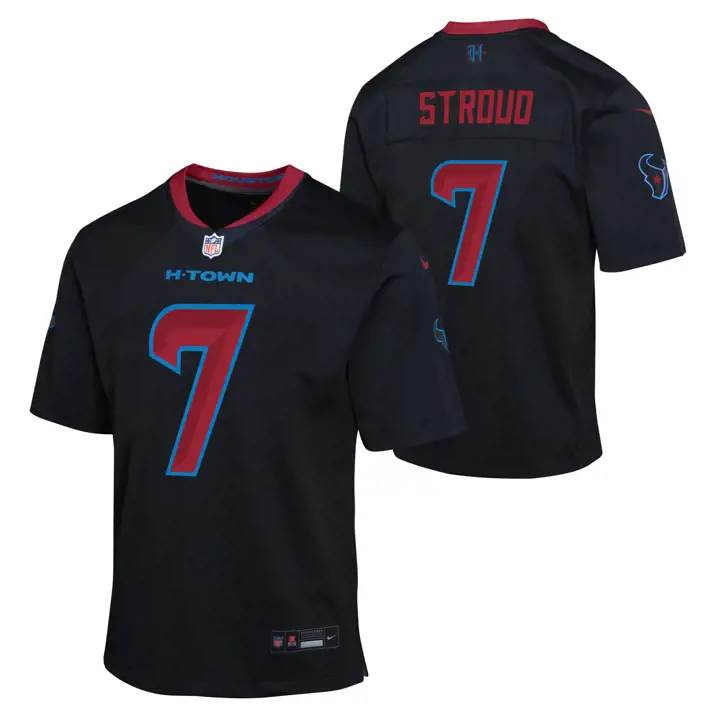 Houston Texans NFL Maillot Jeunesse ALT 2 Match Marine CJ Stroud