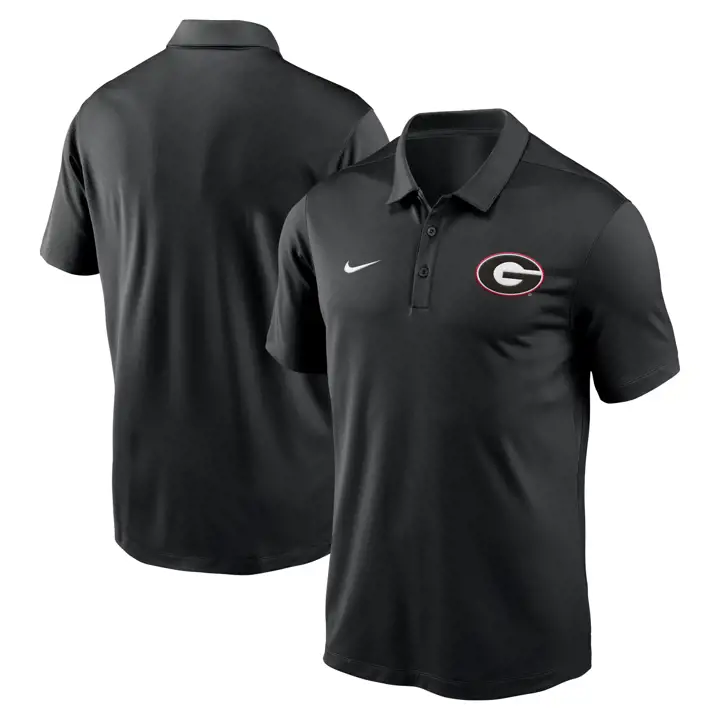 POLO UNIVERSITAIRE GEORGIA BULLDOGS NCAA 24 NOIR