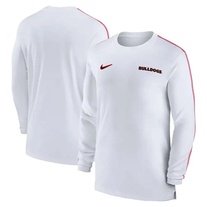 GEORGIA BULLDOGS NCAA DRIFIT COACHES LS T-SHIRT 24 BLA