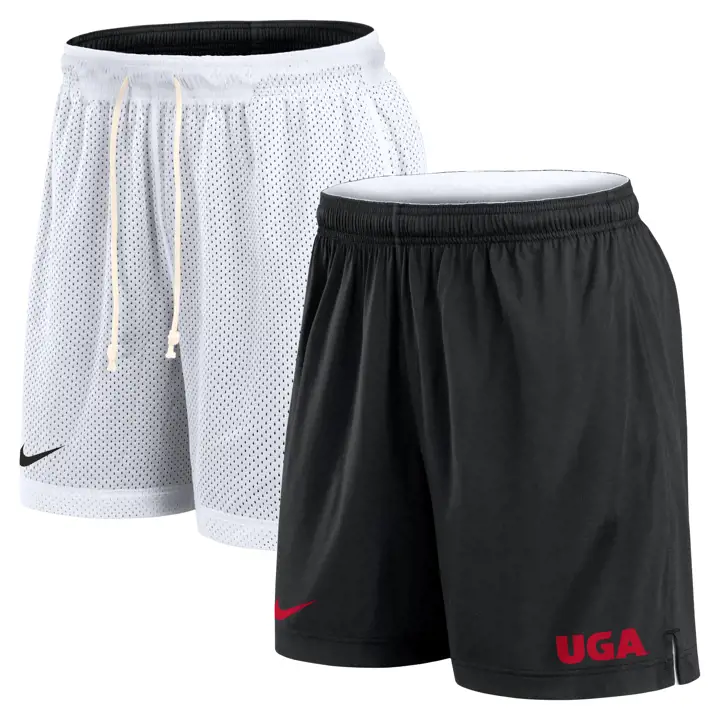 Georgia Bulldogs NCAA SHORT RÉVERSIBLE24 BLNC