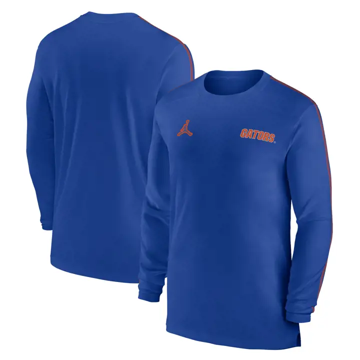 T-SHIRT MANCHES LONGUES EN TISSU DRI-FIT DE COACH NCAA DES FLORIDA GATORS 24 RBL