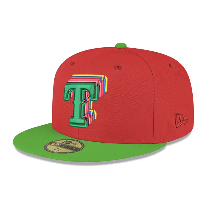 TX RANGERS MLB Pack de Jouets Black Friday 59FIFTY rouge/vert/jaune