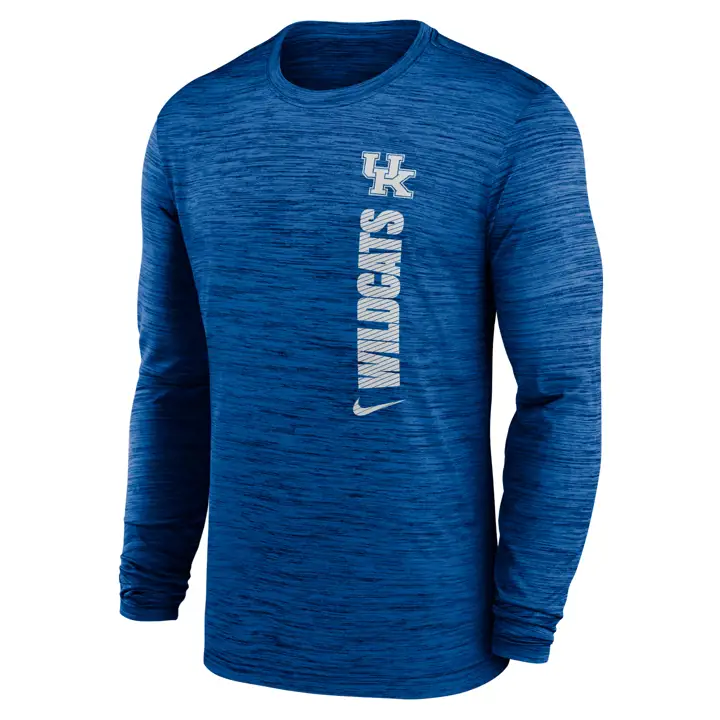 T-SHIRT MANCHES LONGUES EN TISSU DRI-FIT VELOCITY NCAA KENTUCKY WILDCATS 24 RBL