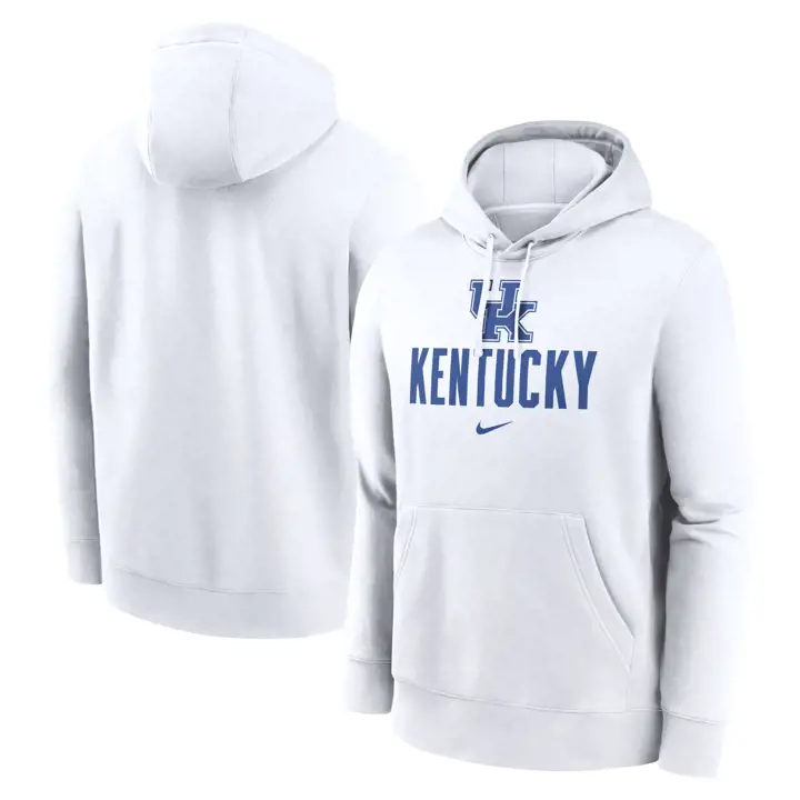 KENTUCKY WILDCATS NCAA Club Fleece Hoodie 24 BLANC