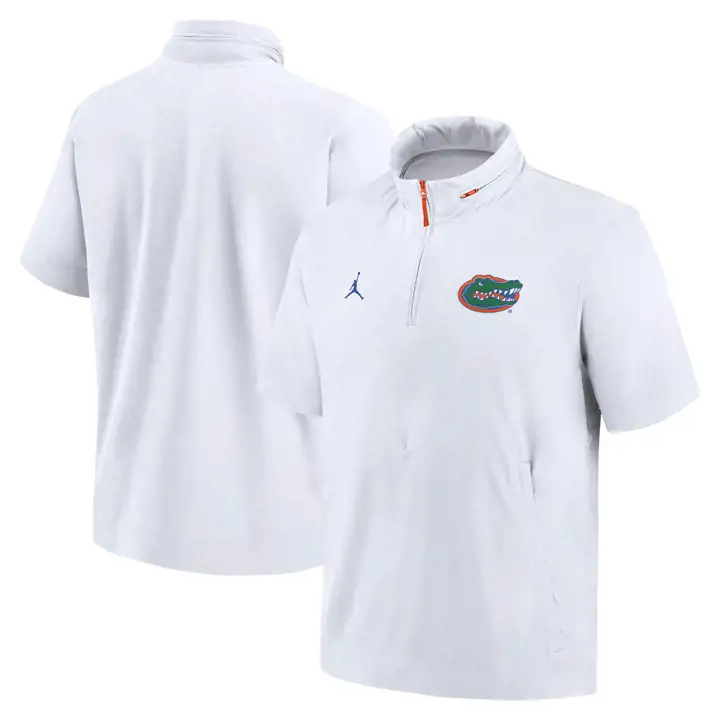 Veste d'entraîneur SS NCAA Florida Gators 24 BLANC