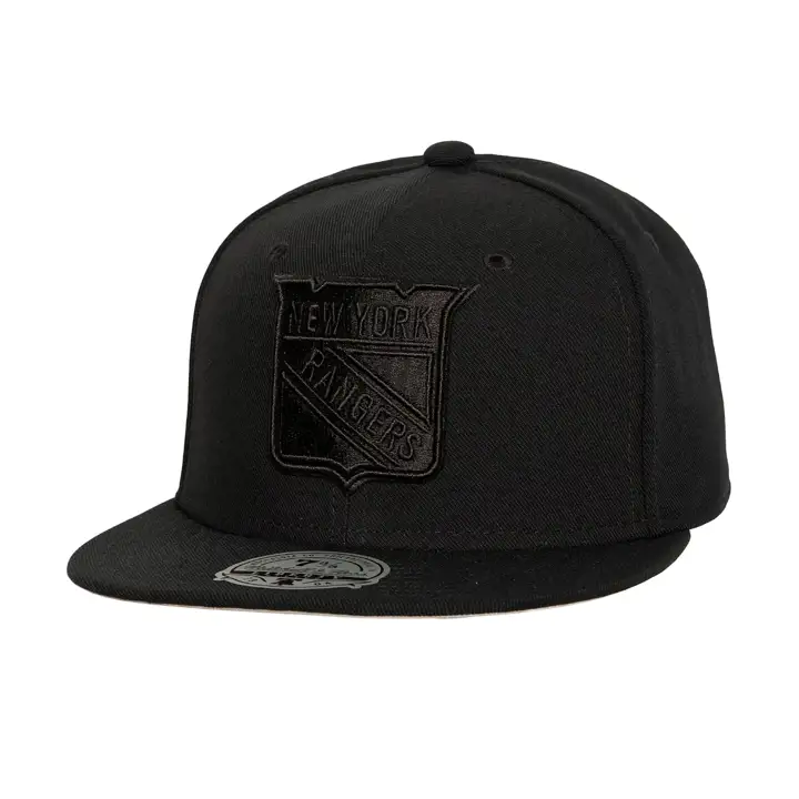 New York Rangers MN LNH NOIR-NOIR AJUSTÉE NOIR/NOIR