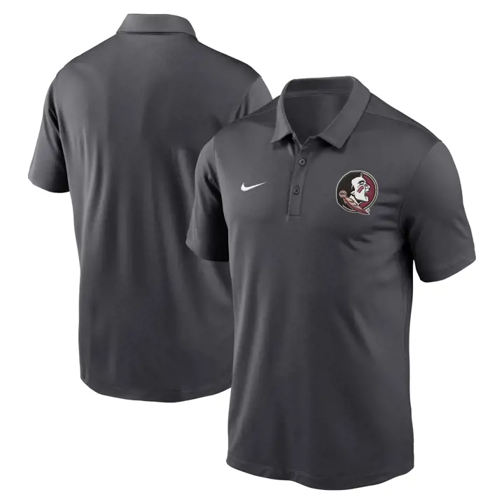 POLO FRANCHISE NCAA FLORIDA STATE SEMINOLES 24 ANTHRACITE