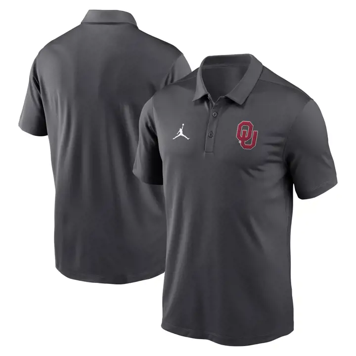POLO FRANCHISE NCAA OKLAHOMA SOONERS 24 ANTHRACITE