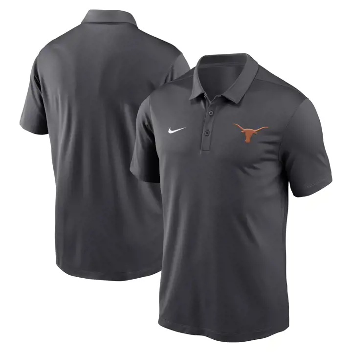 POLO FRANCHISE NCAA TEXAS LONGHORNS 24 ANTHRACITE