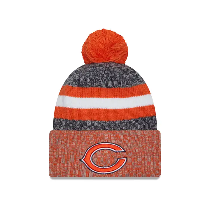 Chicago Bears NFL 23 Bobble Sideline tricoté marine/ orange