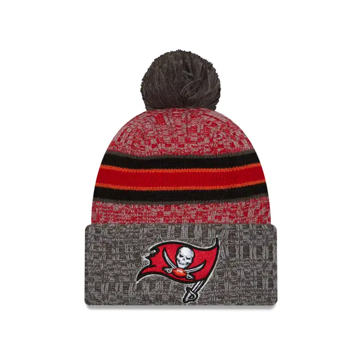 Bonnet à pompon Tampa Bay Buccaneers NFL 23 Sideline org/noir