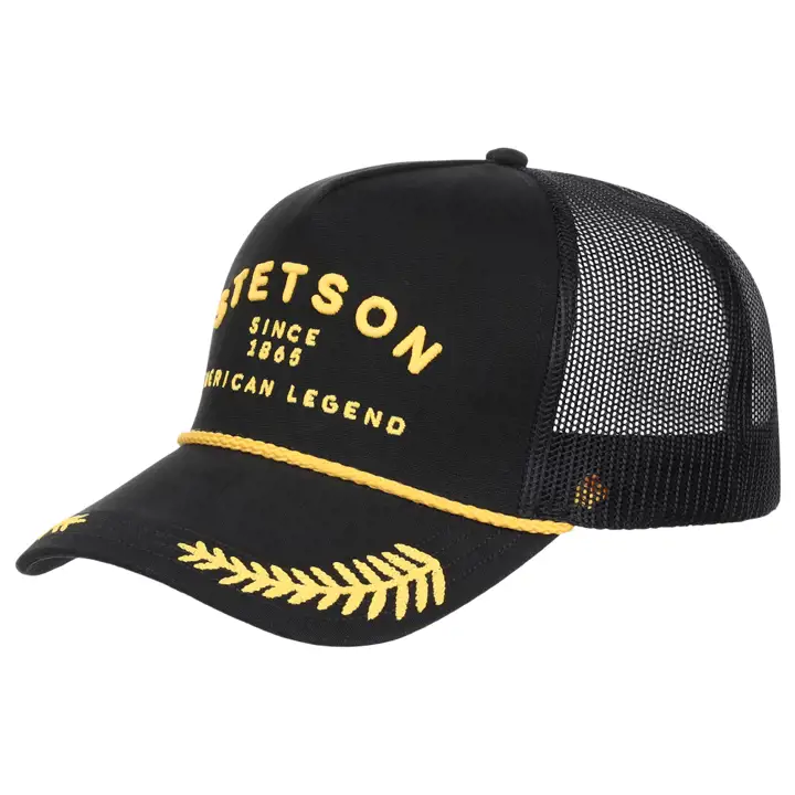 Stetson Western Captain Rope Trucker BLK