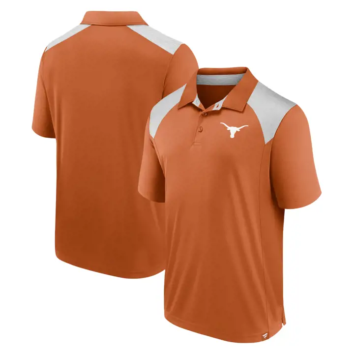 POLO TEXAS LONGHORNS NCAA STAR CLASS 24 ORG/DKGRY