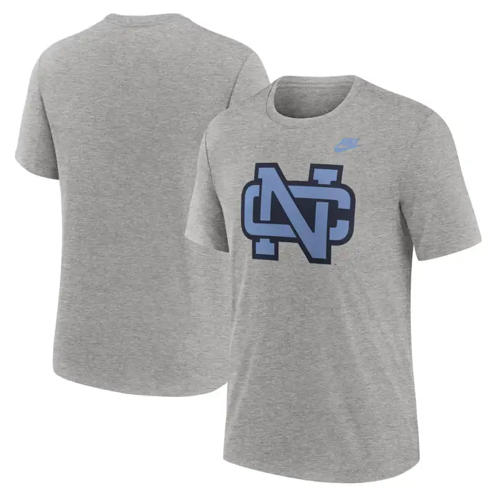 T-shirt à logo Legacy Tar Heels de la Caroline du Nord Triblend Gris chiné