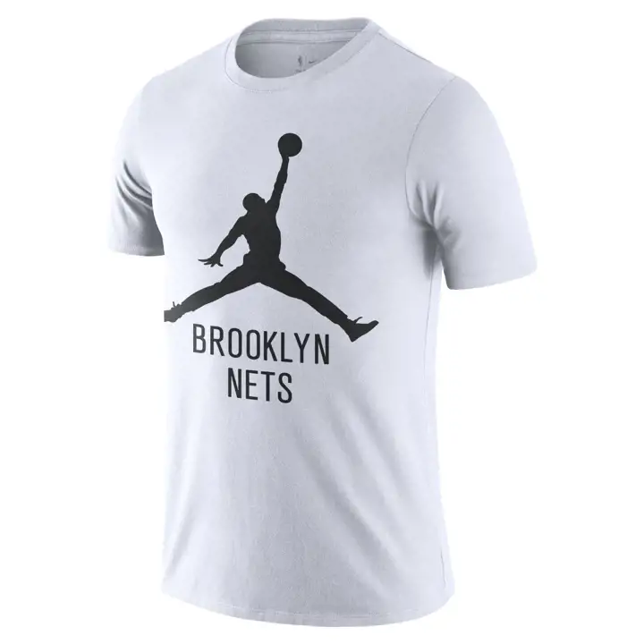 T-SHIRT JORDAN NBA BROOKLYN NETS BLANC