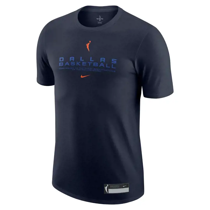 T-shirt d'entraînement Marine de Légende WNBA des Dallas Wings