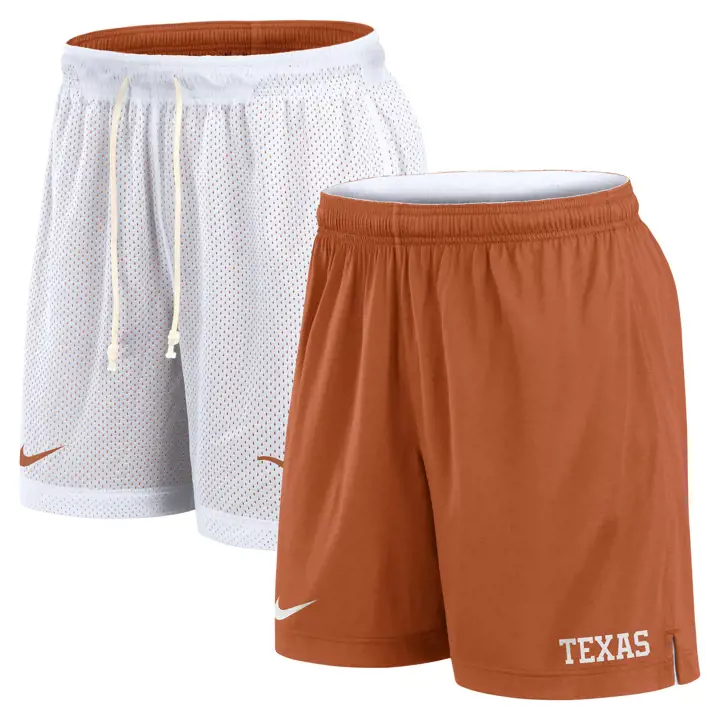 Texas Longhorns NCAA SHORT RÉVERSIBLE 24 BLANC