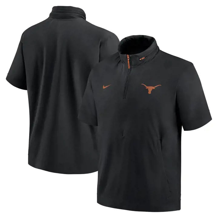 Veste d'entraîneur NCAA Texas Longhorns 24 noire