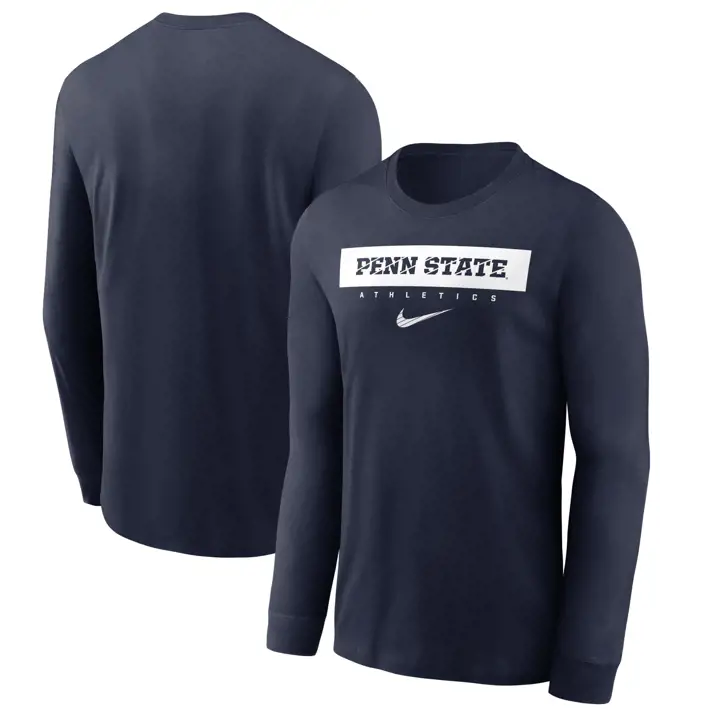 Penn State Nittany Lions NCAA T-SHIRT MANCHES LONGUES ÉDITION D'ÉQUIPE 24 MARINE