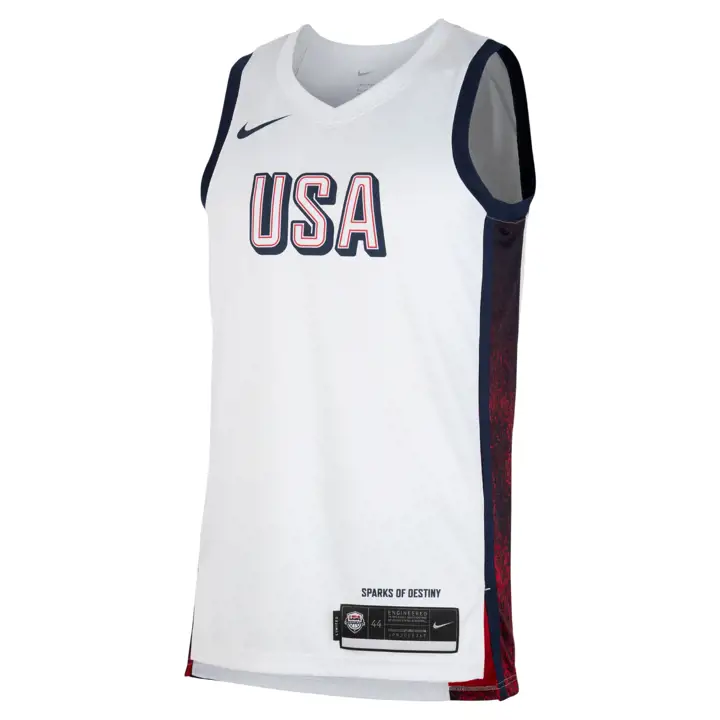 Maillot domicile olympique limité de l'équipe nationale de basket-ball des États-Unis WH