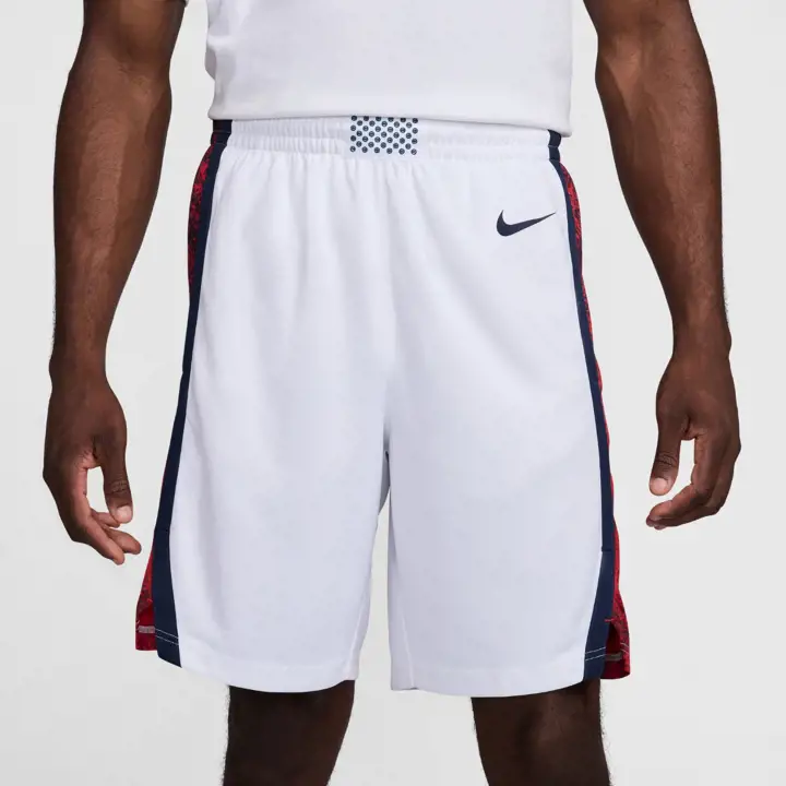 Shorts domicile de l'équipe nationale de basket-ball des États-Unis BLANC