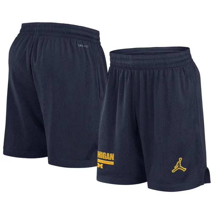 Short en maille DRIFIT Michigan Wolverines NCAA 24 Anthracite