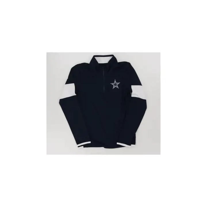Sweat-shirt pour jeune Dallas Cowboys NFL Yardline 1/4 zip marine