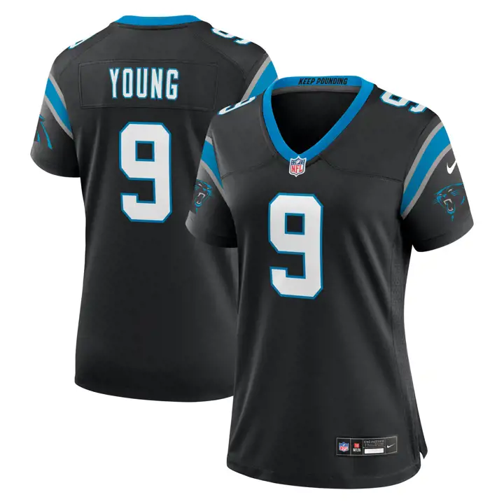 Maillot de match NFL Carolina Panthers pour femme 23 BLK
