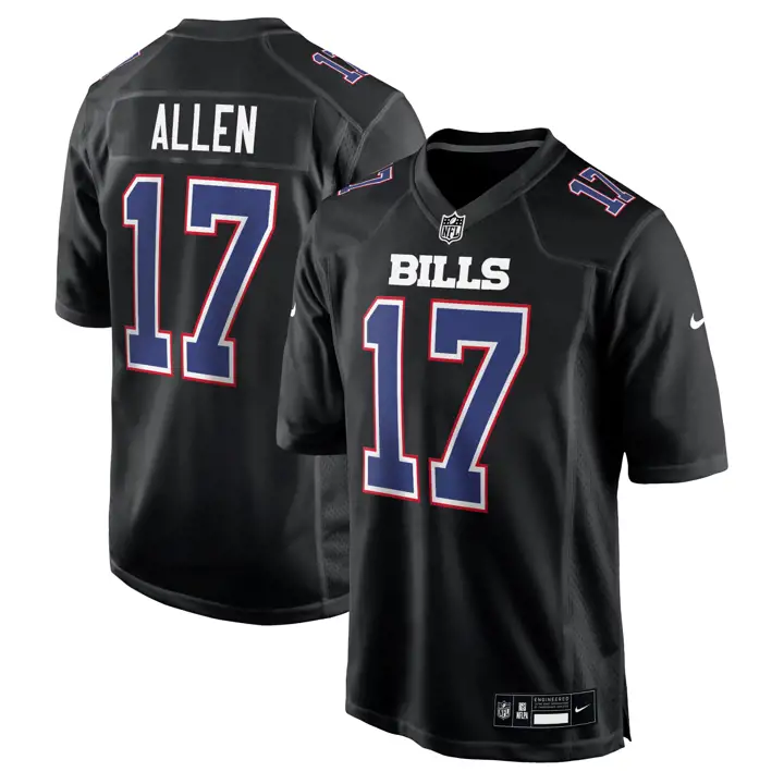 Maillot Nike Buffalo Bills noir Chase 24 Josh Allen BLK