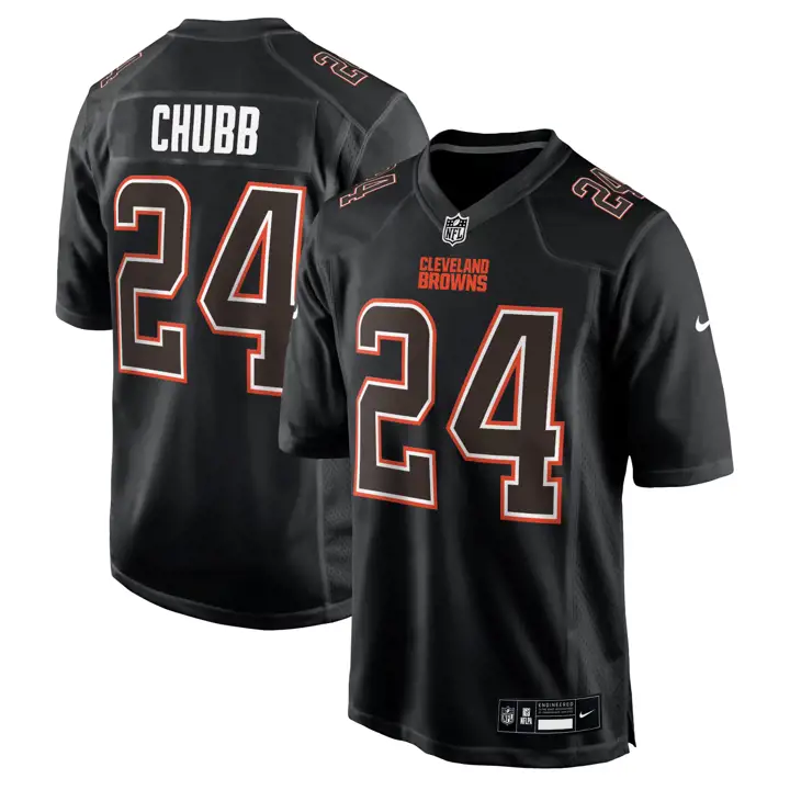 Maillot Nike Cleveland Browns Noir Chase 24 Nick Chubb BLK