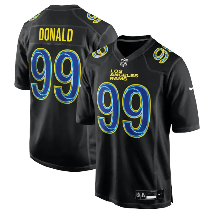 Maillot noir Los Angeles Rams Nike Chase 24 Aaron Donald BLK
