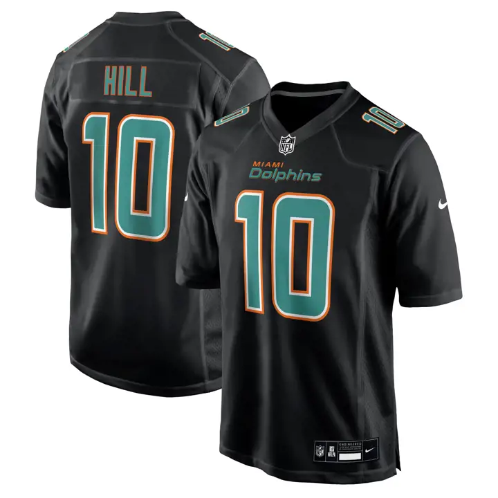 Maillot Nike Miami Dolphins Noir Chase 24 Tyreek Hill BLK