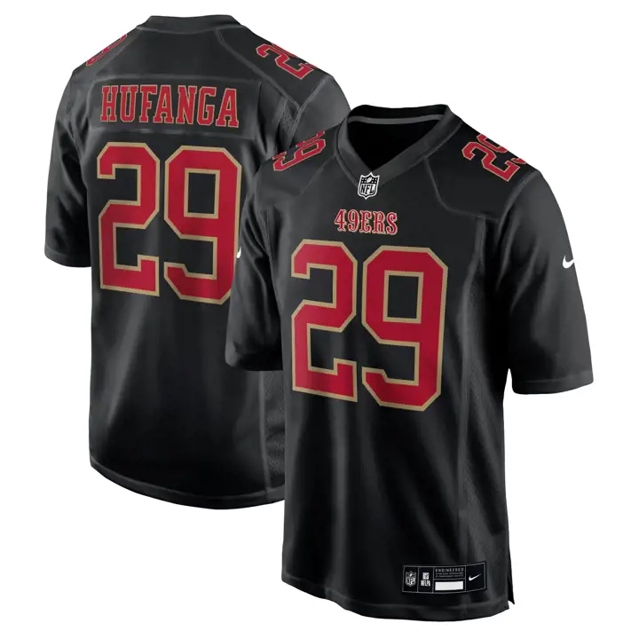 Maillot Nike San Francisco 49ers noir Chase 24 Talanoa Hufanga