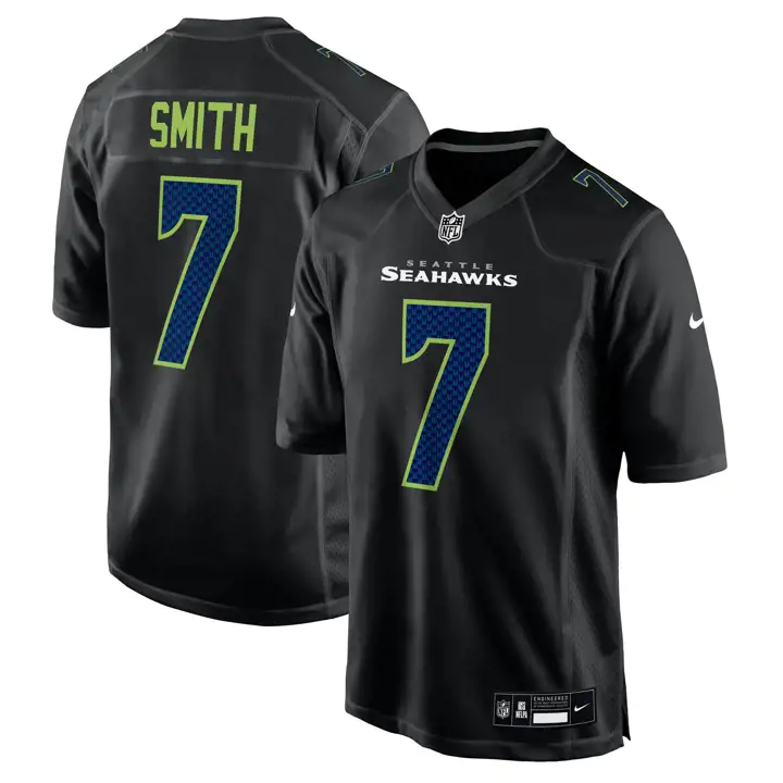 Maillot Seattle Seahawks Nike Chase Noir 24 Geno Smith BLK