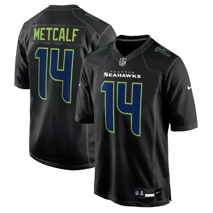 Maillot Nike Seattle Seahawks Noir Chase 24 D.K. Metcalf BLK