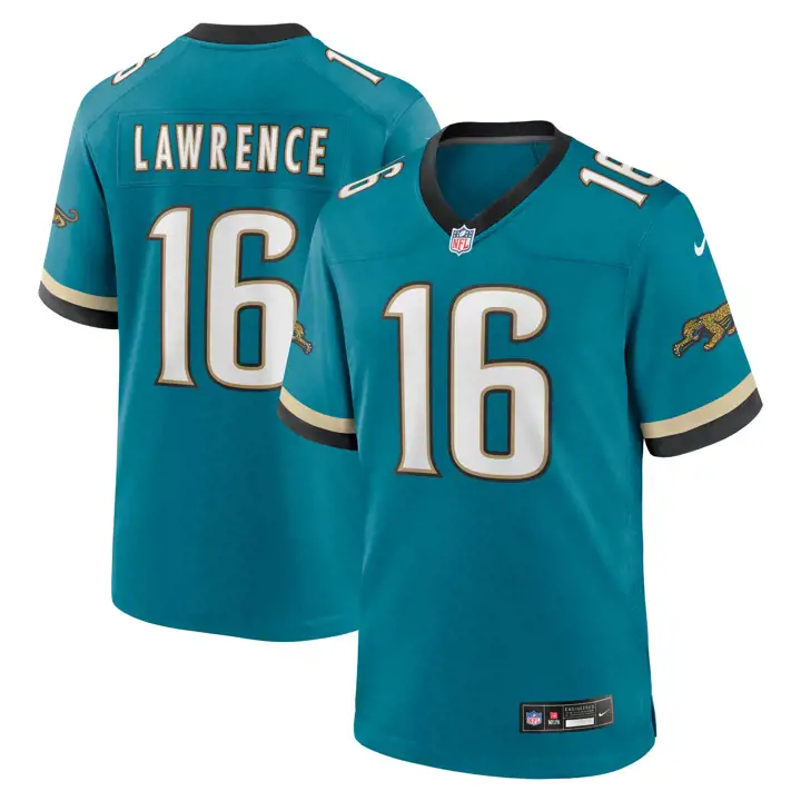 Maillot de match NFL Jacksonville Jaguars Trevor Lawrence BLK