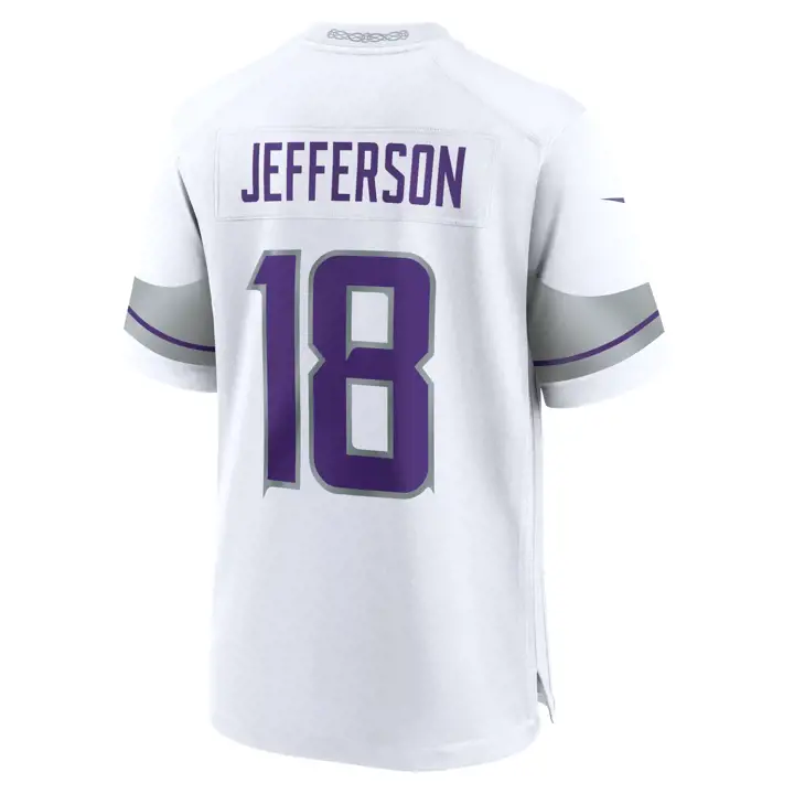 Maillot de match NFL des Minnesota Vikings Justin Jefferson VIOLET