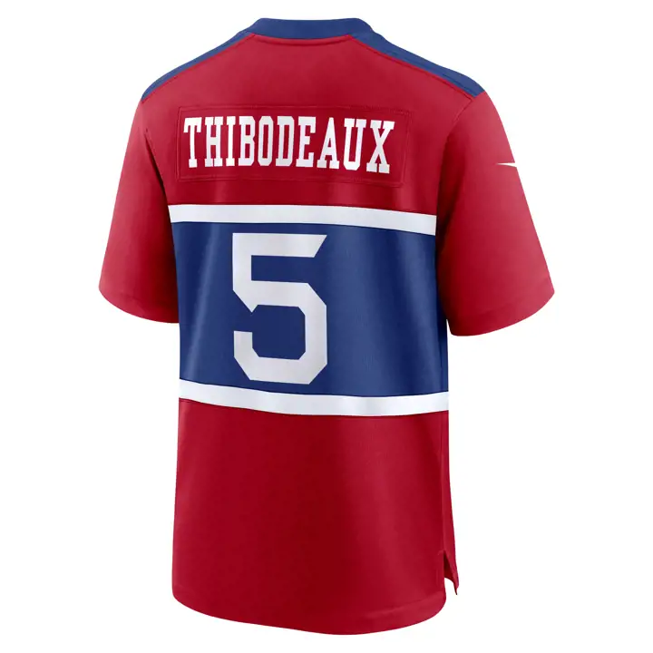 Maillot de match NFL New York Giants Kayvon Thibodeaux BLEU