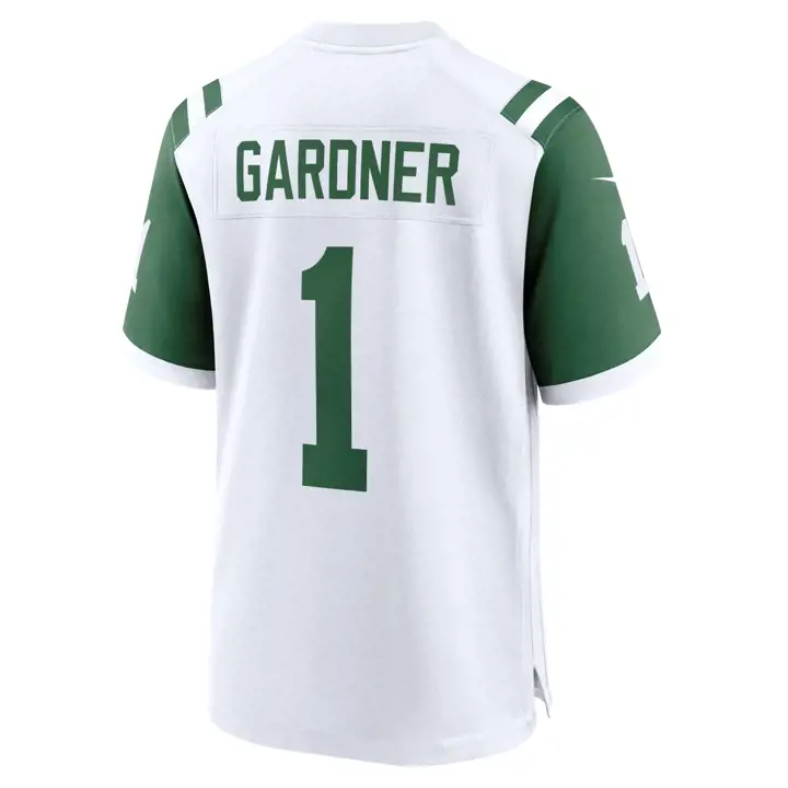 Maillot de match NFL New York Jets Sauce Gardner BLANC