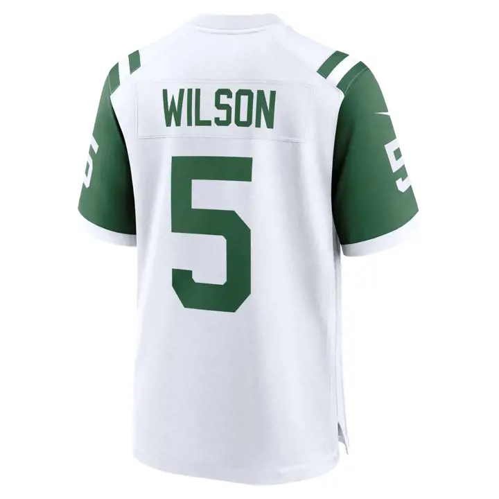 Maillot de match NFL des Jets de New York Garrett Wilson BLANC