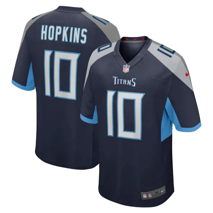 Maillot de match NFL TENNESSEE TITANS Deandre Hopkins BLEU MARINE