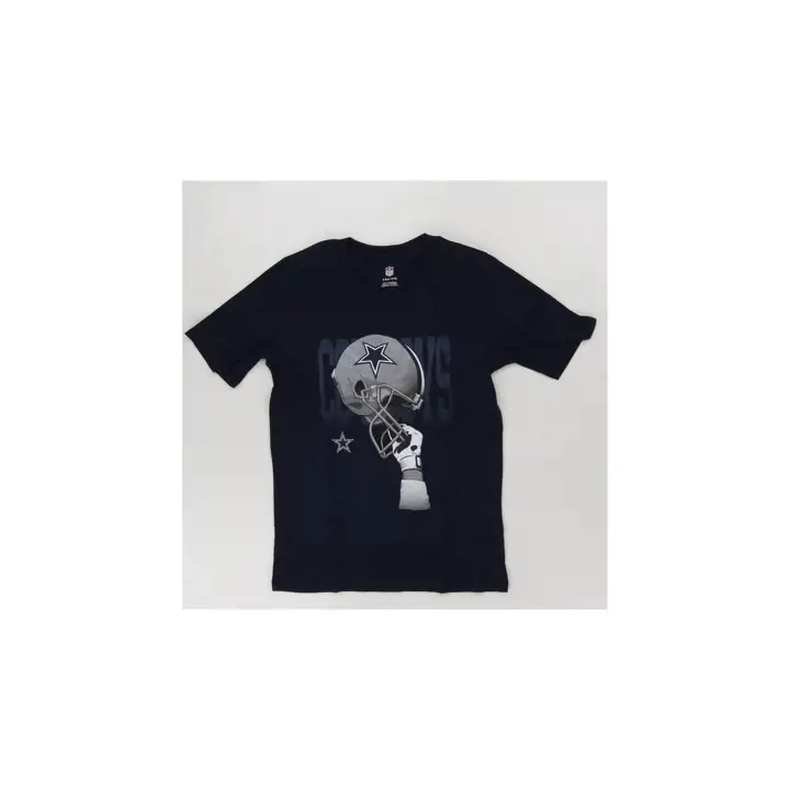T-shirt bleu marine pour jeunes Dallas Cowboys NFL - casque