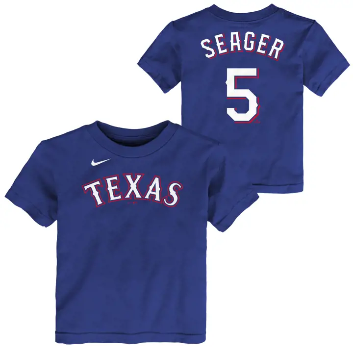 T-shirt Enfant MLB Texas Rangers Joueur N&N Cory Seager RBL
