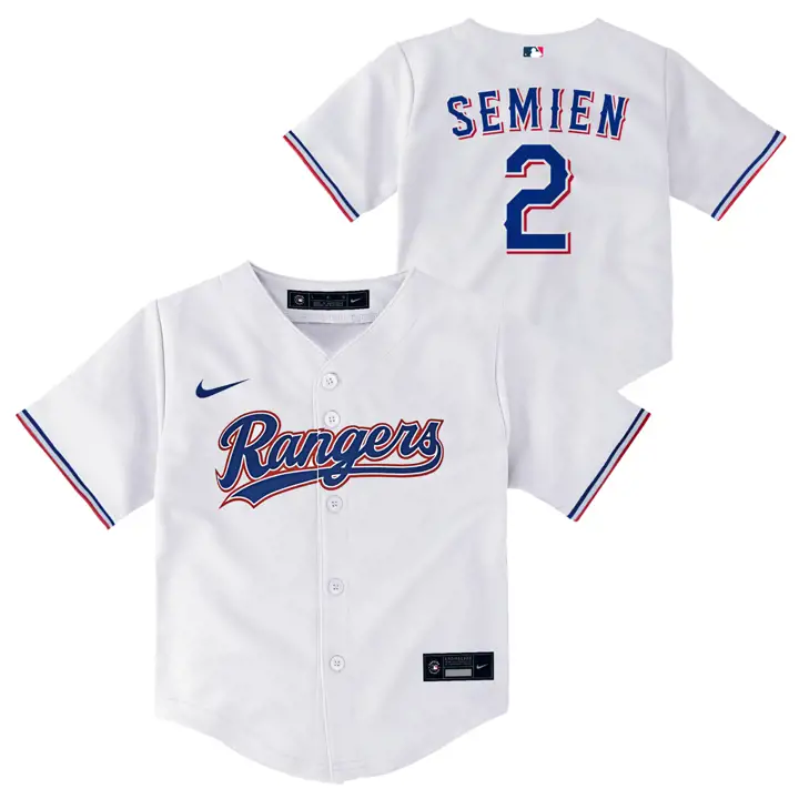 Maillot réplique de joueur des Texas Rangers MLB pour tout-petit Marcus Semien
