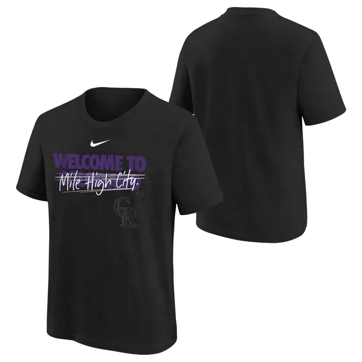 T-shirt Enfant Colorado Rockies MLB Home Spin Noir